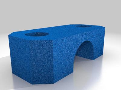 pièce de serrage câble électrique 6.2mm par vis 3mm