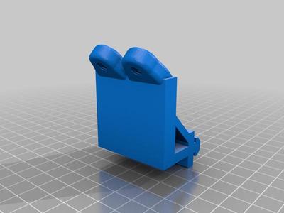 Double PTFE Filament Feed Guide V-Slot Mount 