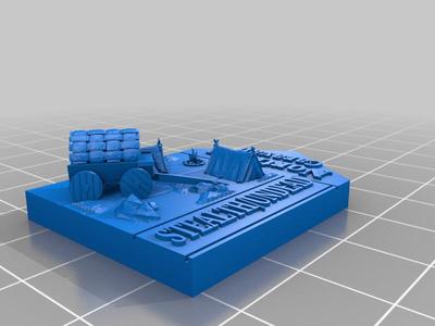 Return To Dark Tower Quest Markers.  Raised Lettering