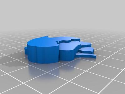 multicolor brain keychain