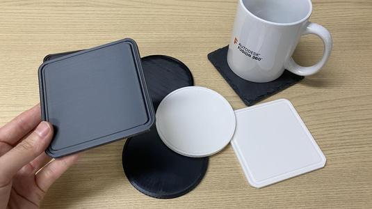 Simple Coaster_ circle & square