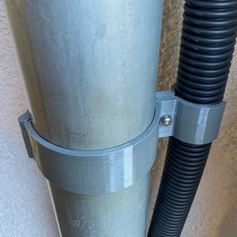 Rohrschelle DN100 mit Klemmung für Fränkisches Rohr // Pipe Clamp