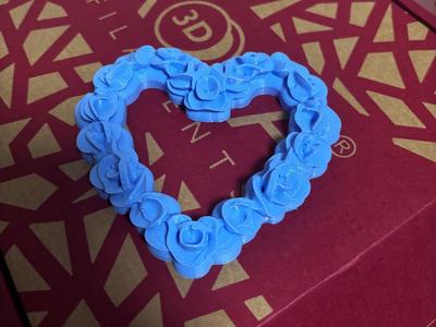 Valentine day rose heart