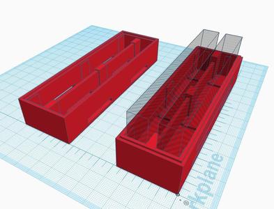 Two Small(120x35x10) DualSide Sharpening Stones Storagecase 
