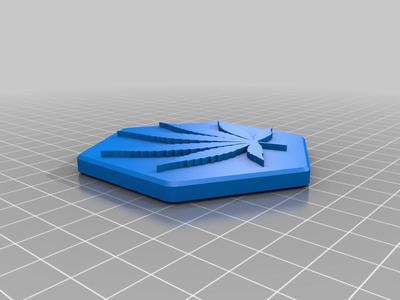Cannabis leaf Hex Topper Remix