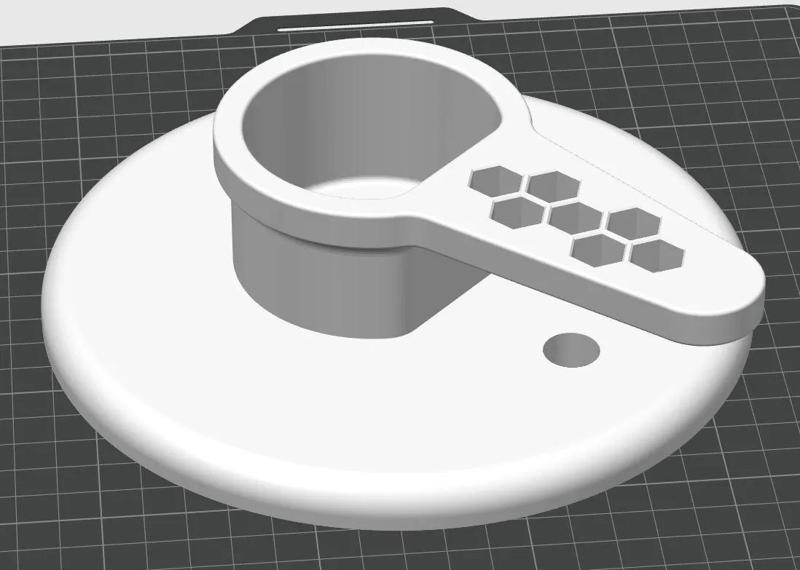 Holder for Type 2 Charger & Cable - Remix for 1 Mount Hole   