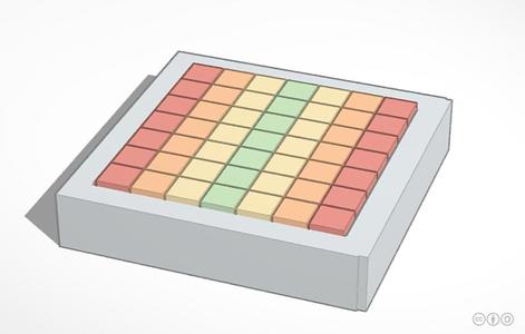 Dusted Rainbow Coaster