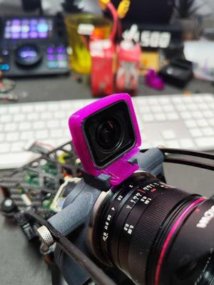 Gopro 8 naked lens holder for bmpcc naked for gyroflow logging