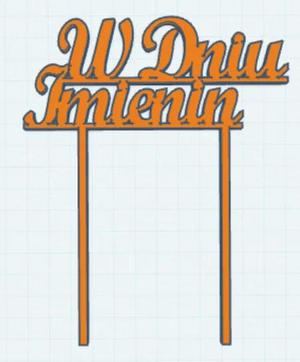 topper w dniu imienin   