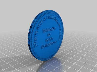 Coin redeemable for shaving