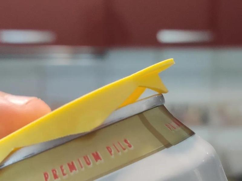 Drink Can Topper with sloped hooks   