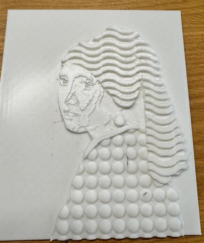 PicaSTLo Tactile Painting - Johannes Vermeer - Girl with a Pearl Earring   