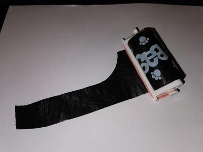 Simple dog poop bag holder