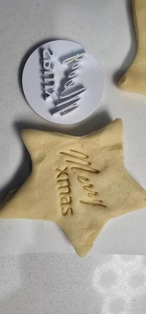 Merry Xmas Cookie Stamp   