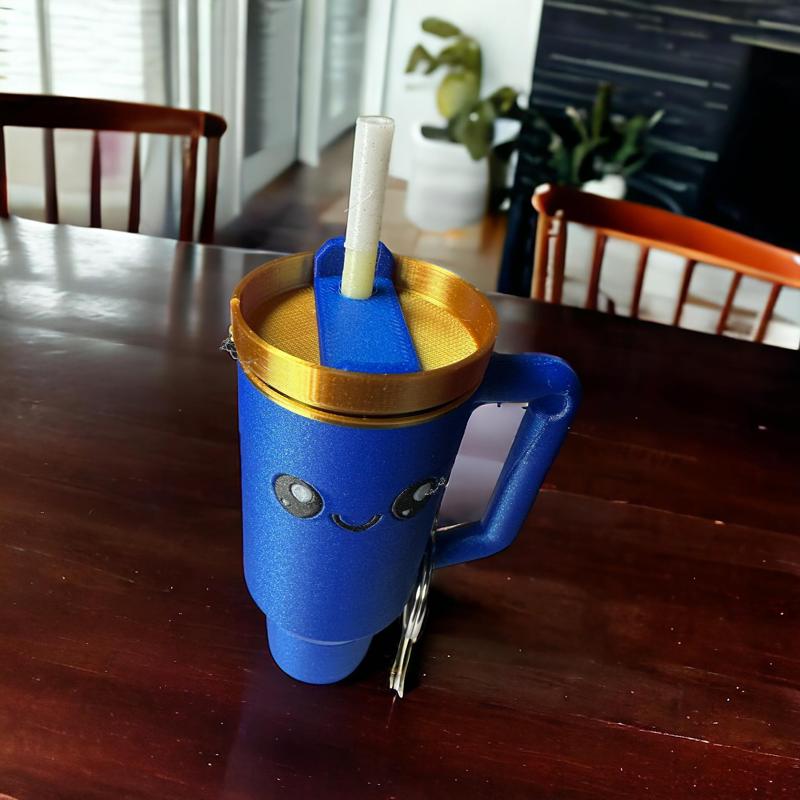 Cute Kawaii Style, Stan lee, Tumbler Keychain, Viral, Version 2, with Logo, No Logo, Trend