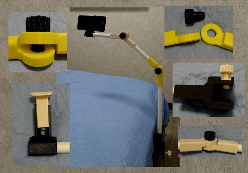 Arm phone holder. Foldable, strong.   