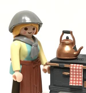 MINIATURE TEAPOT DOLLHOUSE MINIATURE TEAPOT SCALE FIGURES PLAYMOBIL