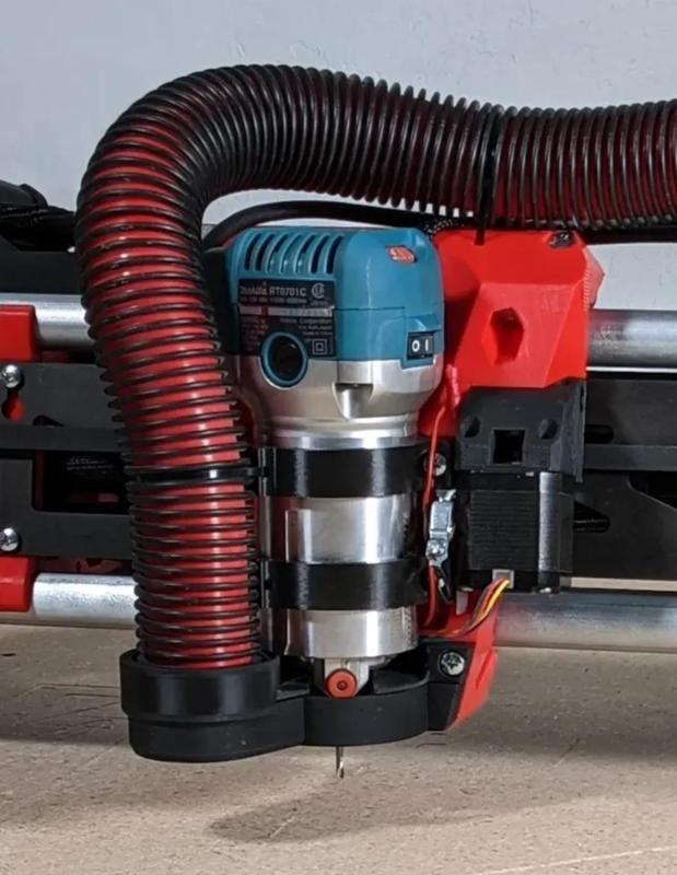 Makita 700 Series Mount and removable dust shoe for the LowRider 3 CNC 