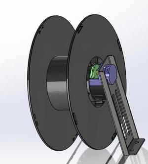 Filament spool holder Designed for the Ender lock Nut 