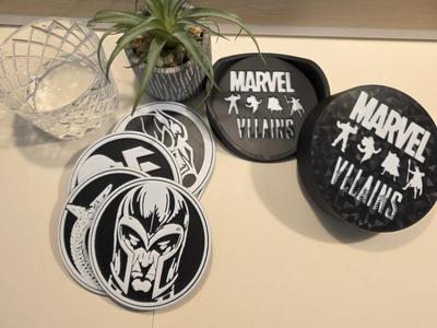 Marvel villains coaster set