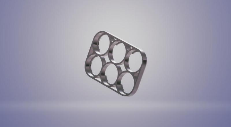 6S 21700 Battery Spacers