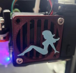 Trucker Mudflap Girl Fan Cover, 40mm