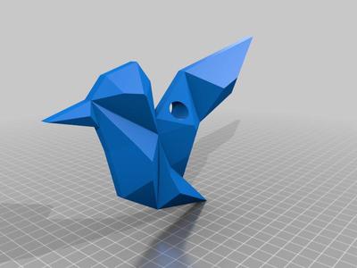 geometric bird wall art