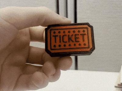 Arcade Ticket Fidget Slider