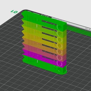 PLA PETG Temp Test Tower