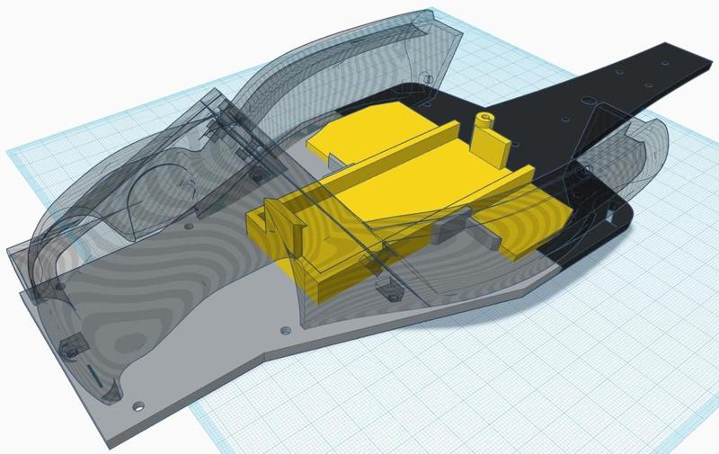OpenRC F1Trimmed Battery Tray + Chassis