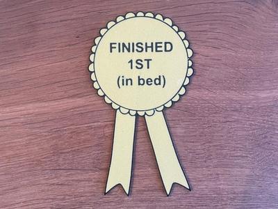 Finished first / Joke award / Husband / Wife / 