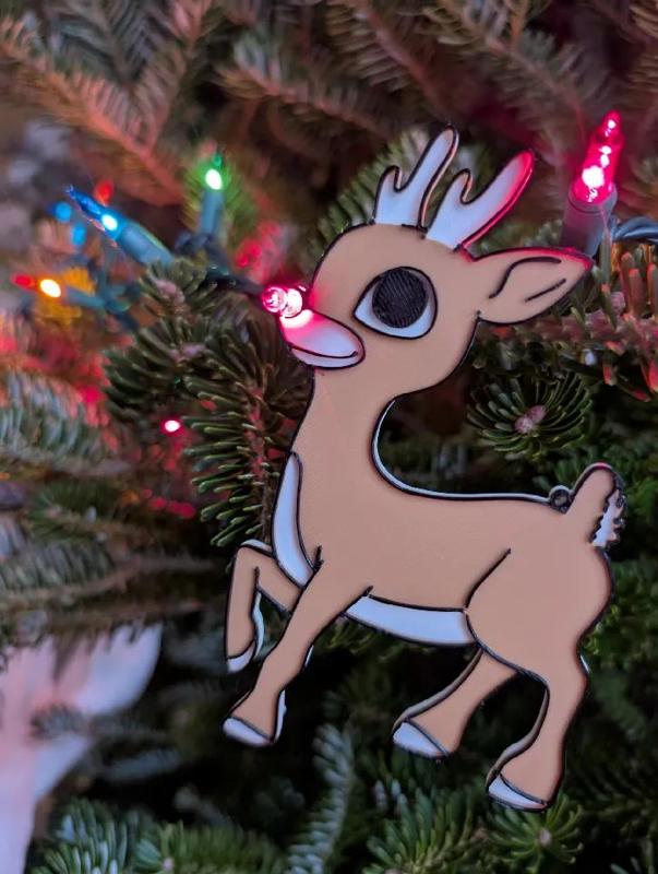 Rudolph Ornament Light Nose   