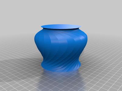twisted 24 sided Vase