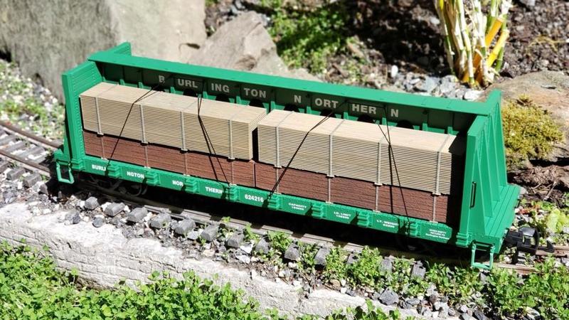 Wood Load for Center Beam Flat Car (G-Scale)