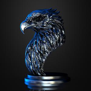 Bald Eagle bust (Pre-Supported)