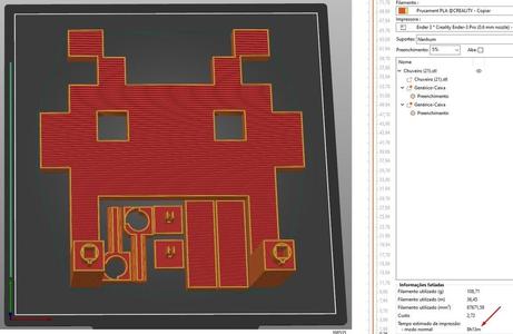 SpaceInvader - brazilian toilet paper size