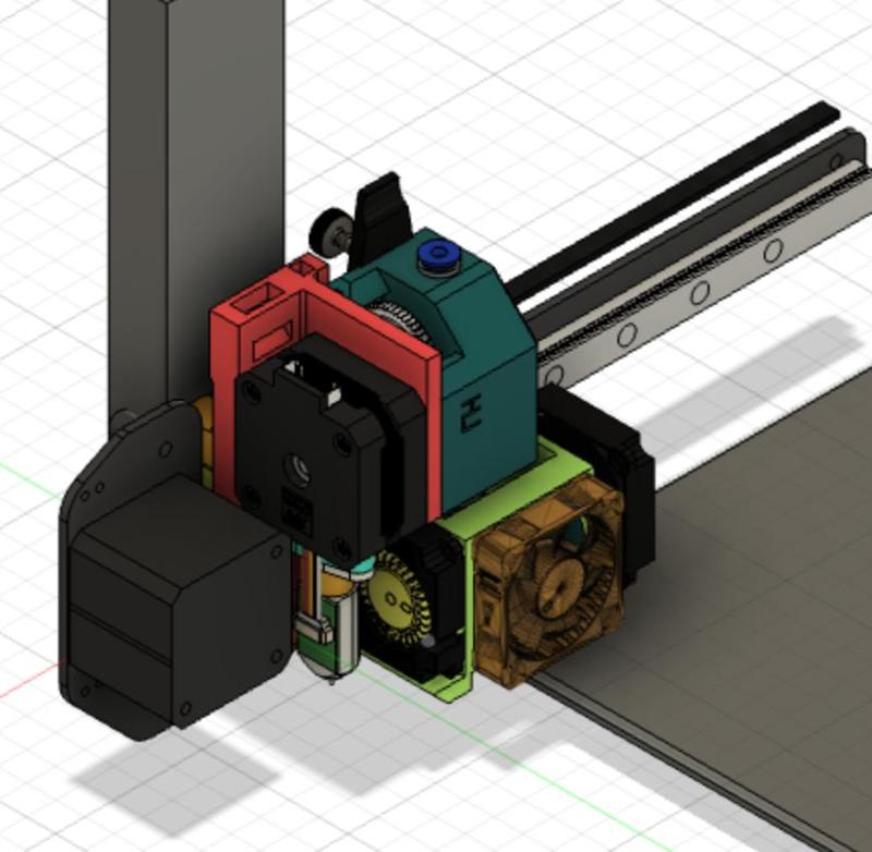BMG holder for KP3s V6 hotend