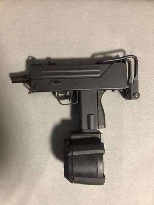 Airsoft AEG MAC10 battle axe drum mag adapter 