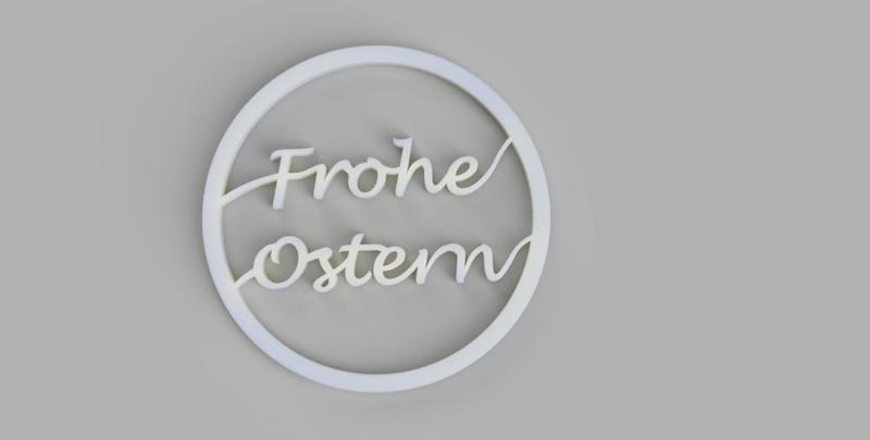 Ostern / Easter sign "Frohe Ostern"