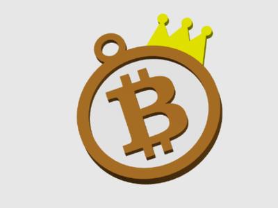 Bitcoin Keychain - King Bitcoin Keychain