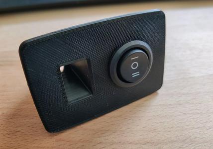 Cover for USB connector and radio power switch