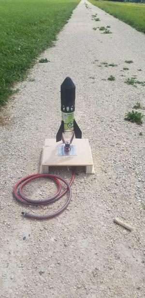 Water Rocket Parachute Enclosure & Fins (Theobald 1)