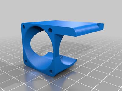 V6 Fan duct with radial blower