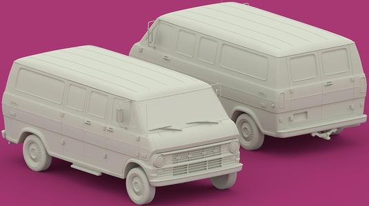 Ford E-series Mk2 Econoline Club Wagon (1971).