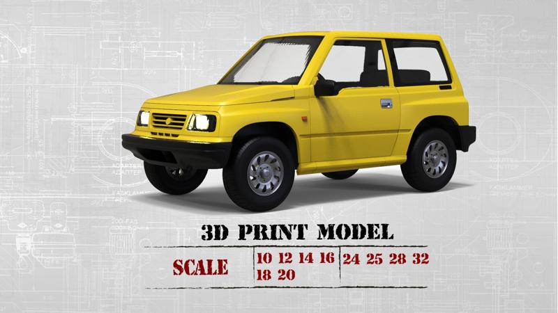 Printable body car Geo Tracker Sidekick Santana Vitara
