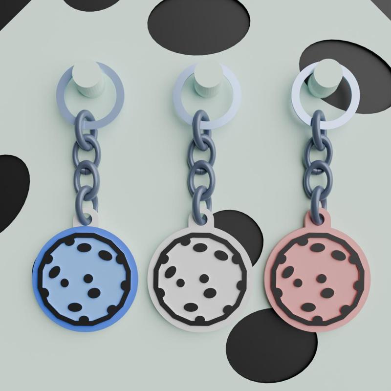 Luna baby shower keychain