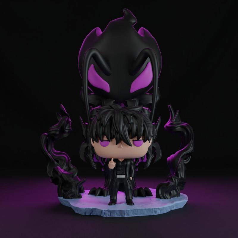 Solo Leveling Sung & Beru POP fanart ~digital .stl files~.