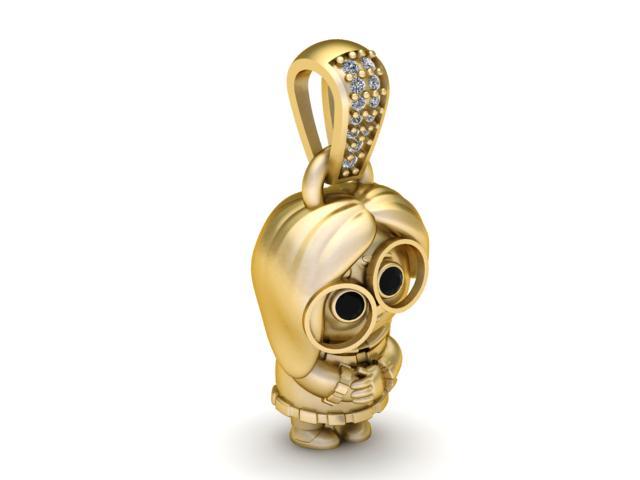 Edna Mode Pendant – 3D Printable Jewelry Model | Fun Cartoon Character Design