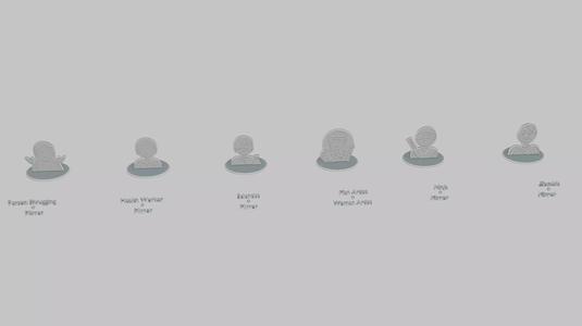 Character Icon Mini Pack Emoji Statues