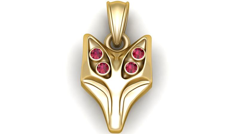 Fox Pendant – 3D Printable Model